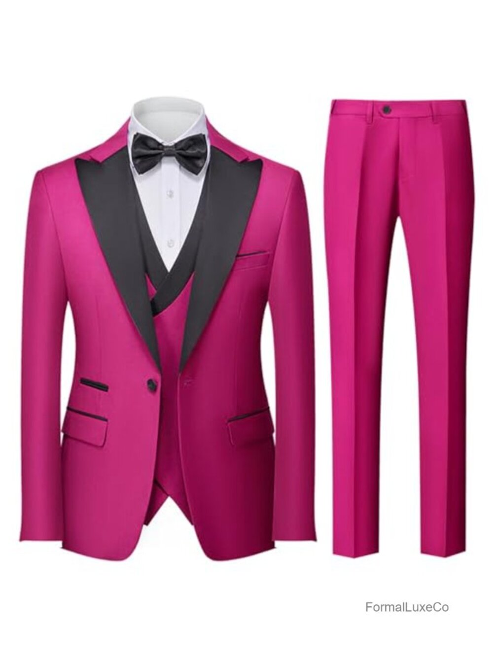 Men's 3 Piece Suit Classic Formal Wedding Tuxedo Set Slim Fit